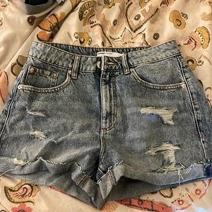 Garage High Waisted Mom Shorts